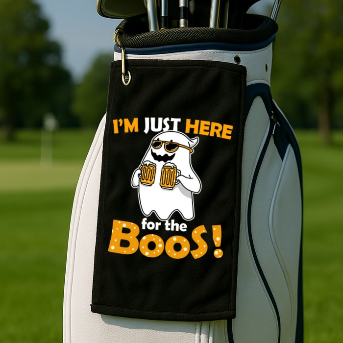 I'm Just Here For The Boos! Halloween Golf Towel