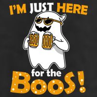 I'm Just Here For The Boos! Halloween Golf Towel