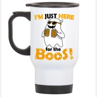 I'm Just Here For The Boos! Halloween Stainless Steel Travel Mug