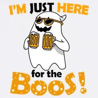 I'm Just Here For The Boos! Halloween Stainless Steel Travel Mug