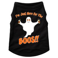I'm Just Here For The Boos! Halloween Ghost Doggie Tank