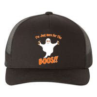 I'm Just Here For The Boos! Halloween Ghost Yupoong Adult 5-Panel Trucker Hat