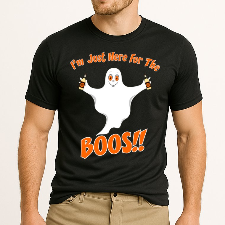 I'm Just Here For The Boos! Halloween Ghost Performance Shirt