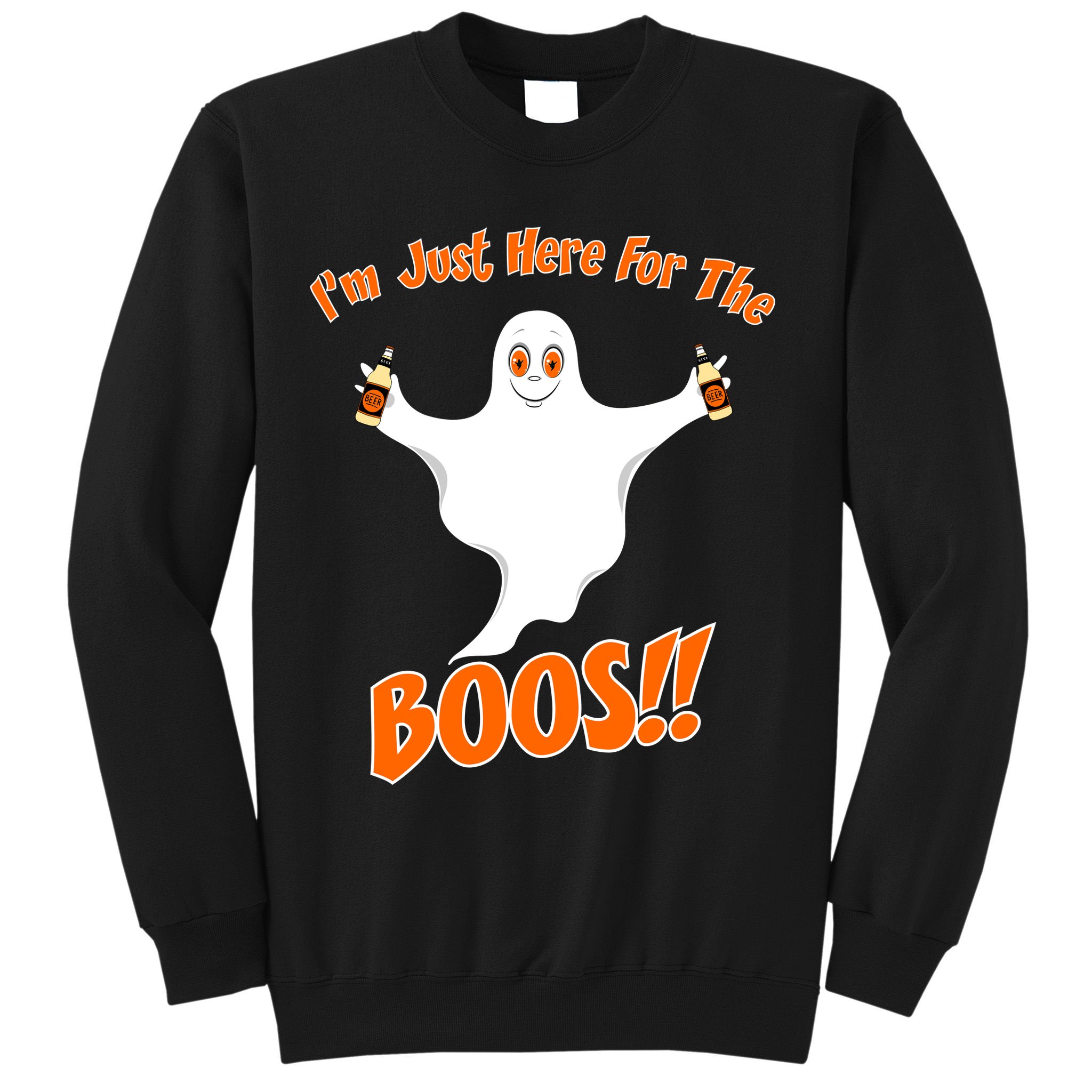 I'm Just Here For The Boos! Halloween Ghost Sweatshirt