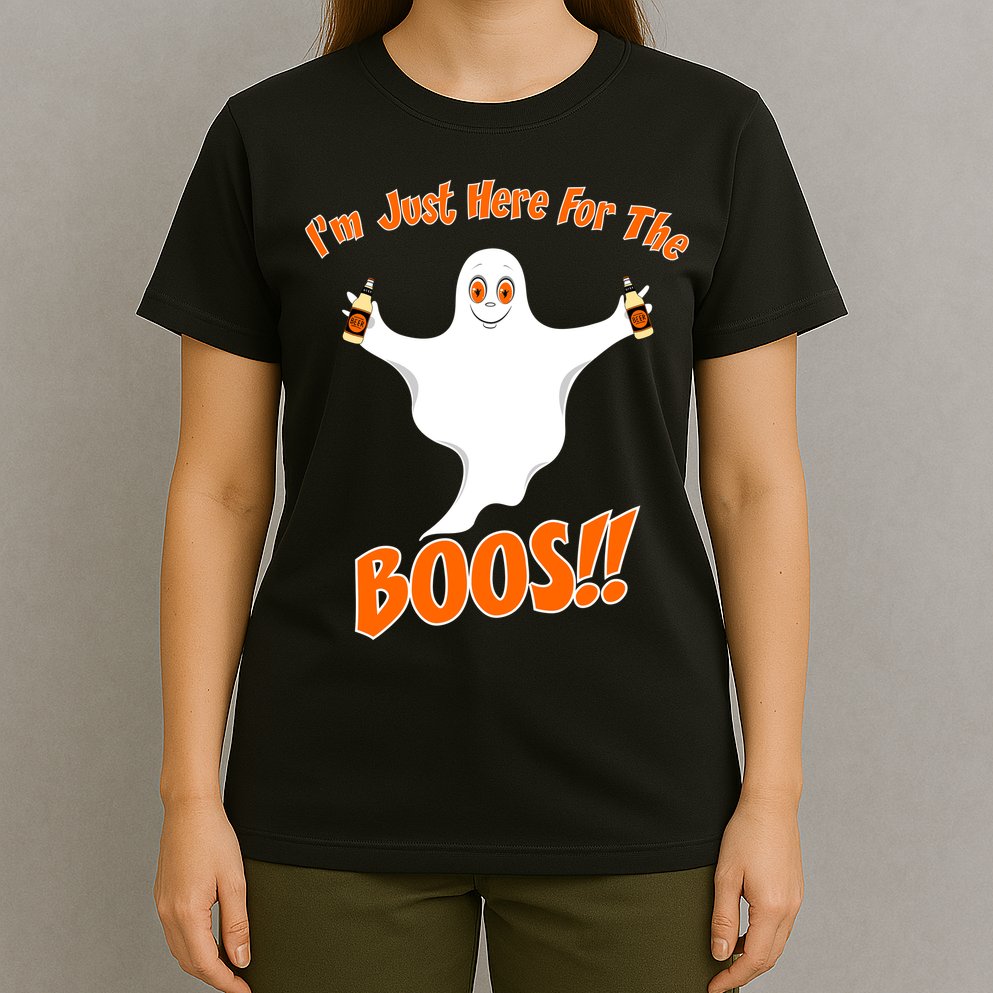 I'm Just Here For The Boos! Halloween Ghost T-Shirt