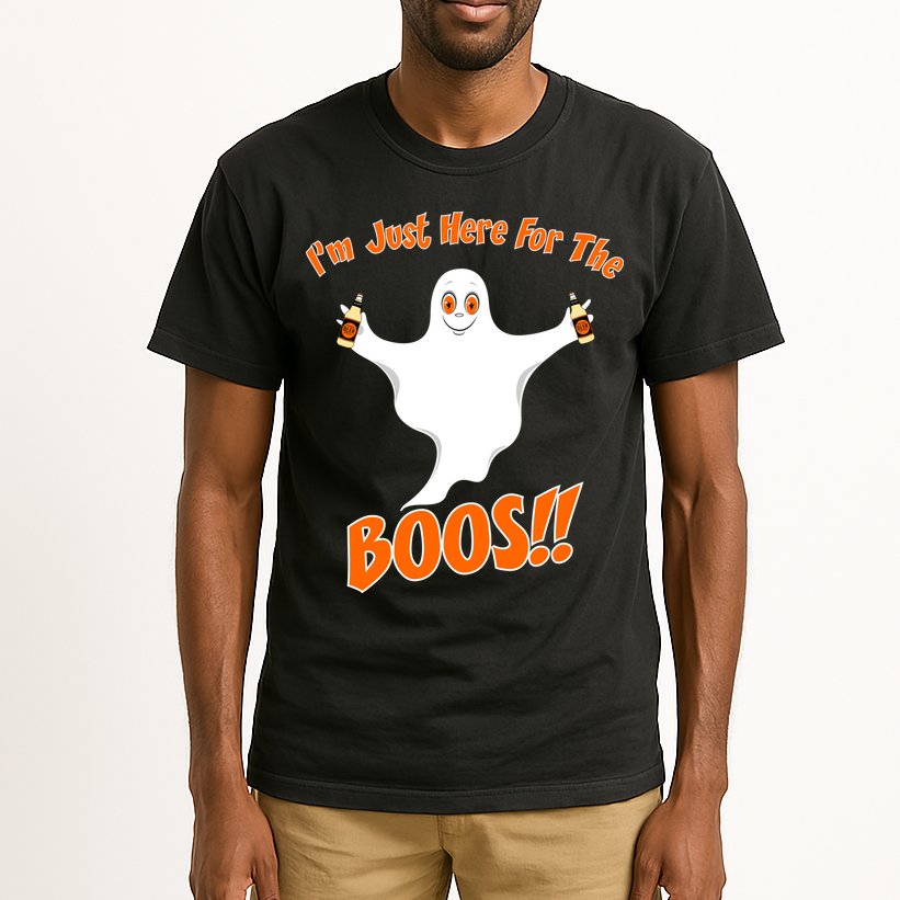 I'm Just Here For The Boos! Halloween Ghost Tall T-Shirt