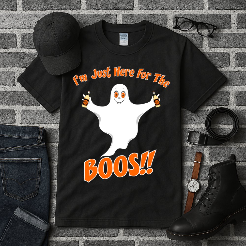 I'm Just Here For The Boos! Halloween Ghost Tall T-Shirt