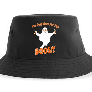 I'm Just Here For The Boos! Halloween Ghost Sustainable Bucket Hat