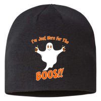 I'm Just Here For The Boos! Halloween Ghost Sustainable Beanie