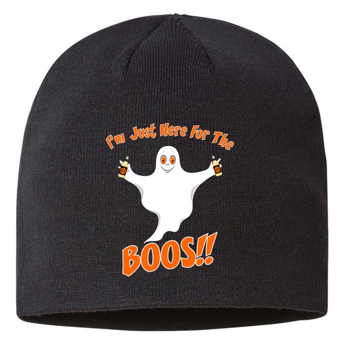 I'm Just Here For The Boos! Halloween Ghost Sustainable Beanie