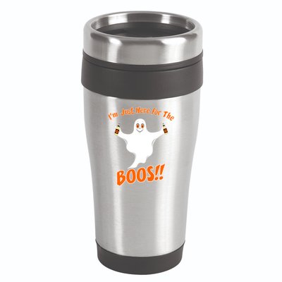 I'm Just Here For The Boos! Halloween Ghost 16oz Travel Tumbler