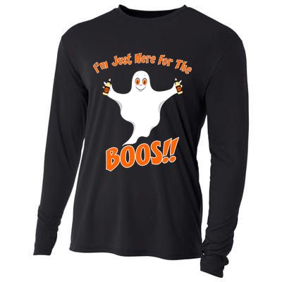 I'm Just Here For The Boos! Halloween Ghost Cooling Performance Long Sleeve Crew