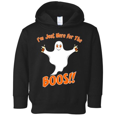 I'm Just Here For The Boos! Halloween Ghost Toddler Hoodie