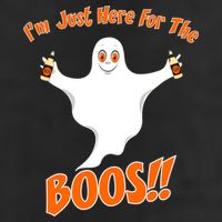 I'm Just Here For The Boos! Halloween Ghost Golf Towel
