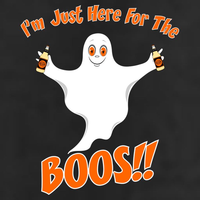 I'm Just Here For The Boos! Halloween Ghost Golf Towel