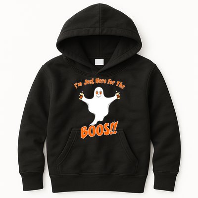 I'm Just Here For The Boos! Halloween Ghost Kids Hoodie