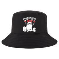 I'm Just Here For The Boos Wine Lover Cool Comfort Performance Bucket Hat