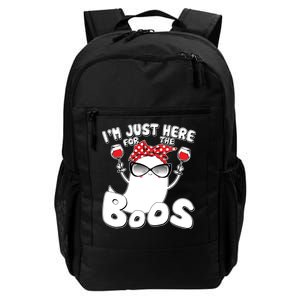 I'm Just Here For The Boos Wine Lover Daily Commute Backpack