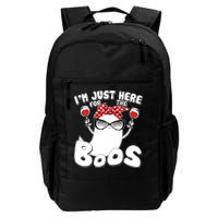 I'm Just Here For The Boos Wine Lover Daily Commute Backpack