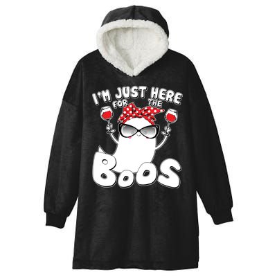 I'm Just Here For The Boos Wine Lover Hooded Wearable Blanket