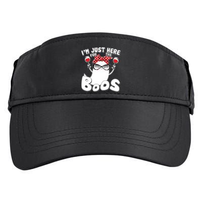 I'm Just Here For The Boos Wine Lover Adult Drive Performance Visor