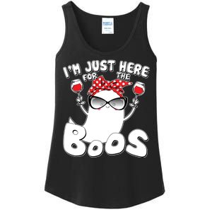 I'm Just Here For The Boos Wine Lover Ladies Essential Tank