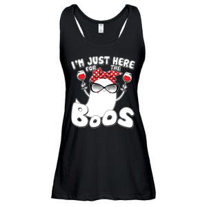 I'm Just Here For The Boos Wine Lover Ladies Essential Flowy Tank