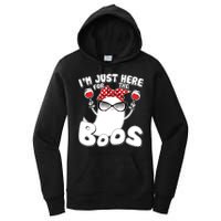 I'm Just Here For The Boos Wine Lover Women's Pullover Hoodie