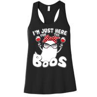 I'm Just Here For The Boos Wine Lover Women's Racerback Tank