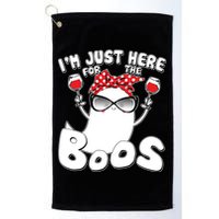 I'm Just Here For The Boos Wine Lover Golf Towel