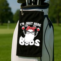 I'm Just Here For The Boos Wine Lover Golf Towel