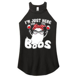 I'm Just Here For The Boos Wine Lover Women's Perfect Tri Rocker Tank