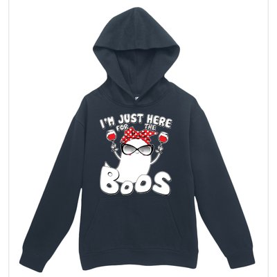 I'm Just Here For The Boos Wine Lover Urban Pullover Hoodie