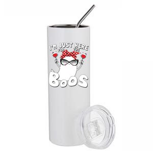 I'm Just Here For The Boos Wine Lover Stainless Steel Tumbler