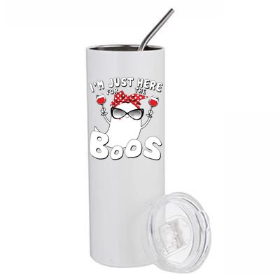 I'm Just Here For The Boos Wine Lover Stainless Steel Tumbler