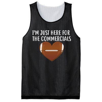 I'm Just Here For The Commercials  Mesh Reversible Basketball Jersey Tank