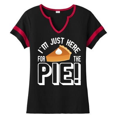 I'm Just Here For The Pie Ladies Halftime Notch Neck Tee