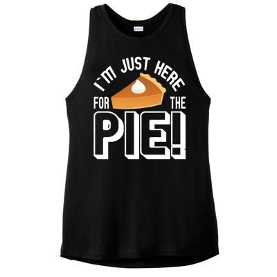 I'm Just Here For The Pie Ladies PosiCharge Tri-Blend Wicking Tank