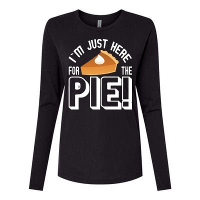 I'm Just Here For The Pie Womens Cotton Relaxed Long Sleeve T-Shirt