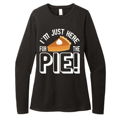 I'm Just Here For The Pie Womens CVC Long Sleeve Shirt