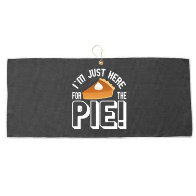 I'm Just Here For The Pie Large Microfiber Waffle Golf Towel