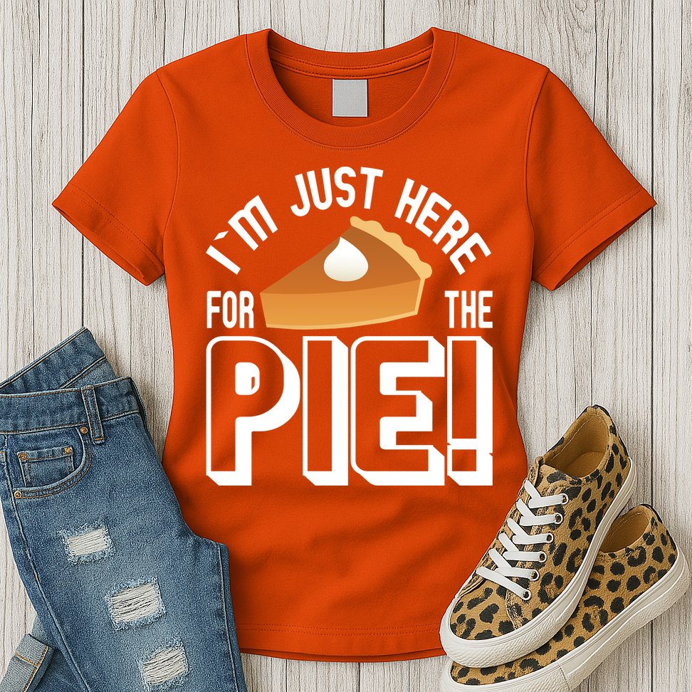 I'm Just Here For The Pie Womens T-Shirt
