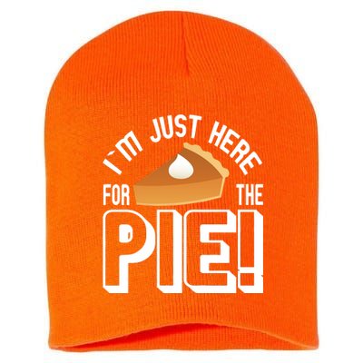 I'm Just Here For The Pie Short Acrylic Beanie