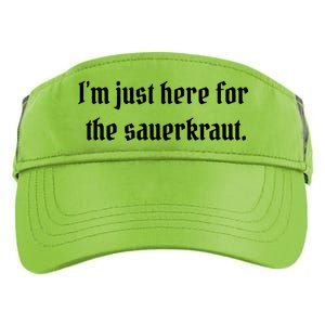 I'm Just Here For The Sauerkraut Adult Drive Performance Visor