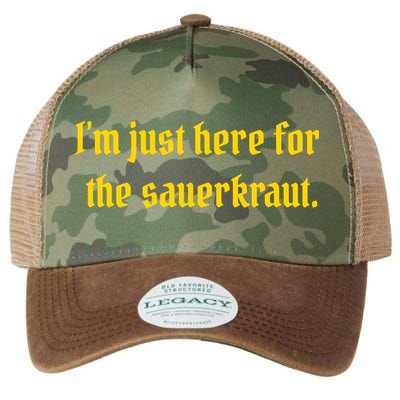 I'm Just Here For The Sauerkraut Legacy Tie Dye Trucker Hat