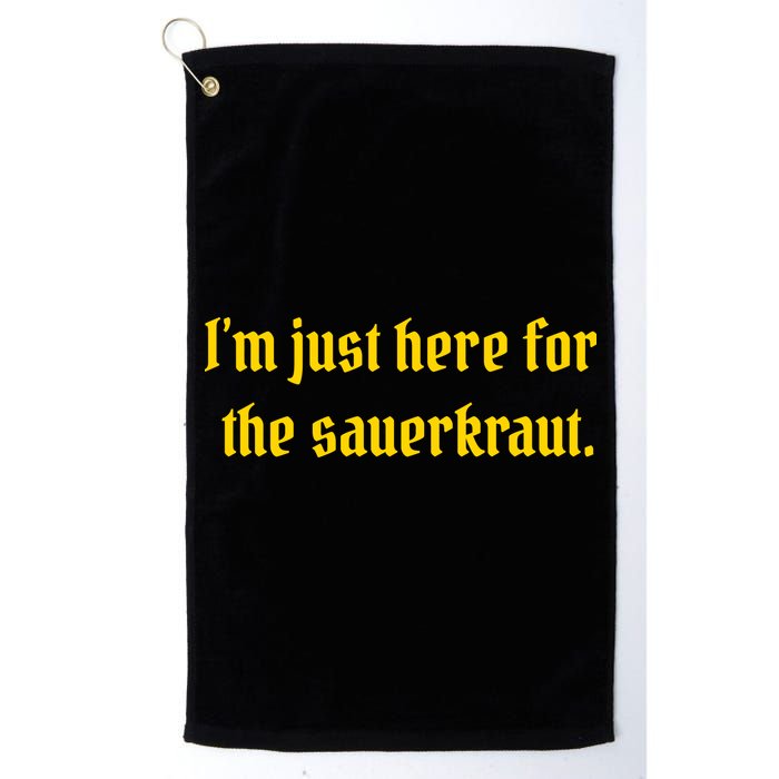 I'm Just Here For The Sauerkraut Golf Towel