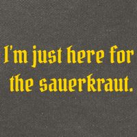 I'm Just Here For The Sauerkraut Cotton Canvas Backpack