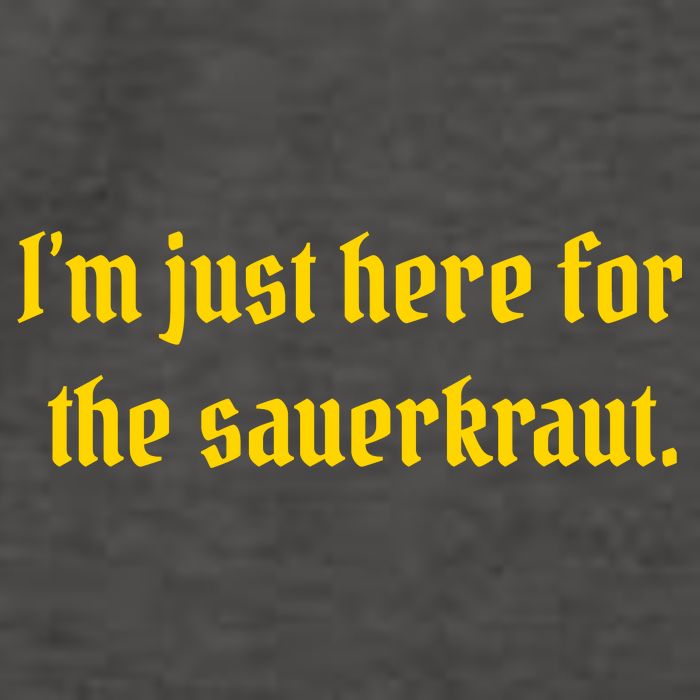I'm Just Here For The Sauerkraut Vector Backpack