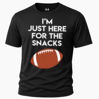 I'm Just Here for the Snacks Football Cooling Performance Crew T-Shirt