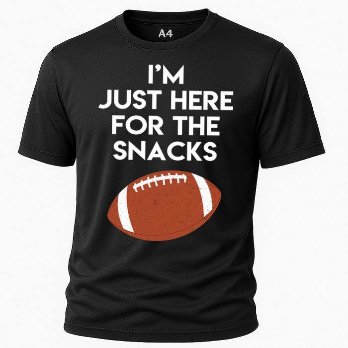 I'm Just Here for the Snacks Football Cooling Performance Crew T-Shirt